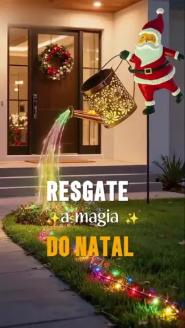 🎅🌧️ Papai Noel regando as luzes: 