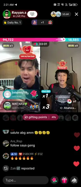 ini baru sejarah@Rayyan.s @nuarjelaaa @ds_am88 @mark_nlck semoga murah rezeki selalu🤲🏻#xybca 