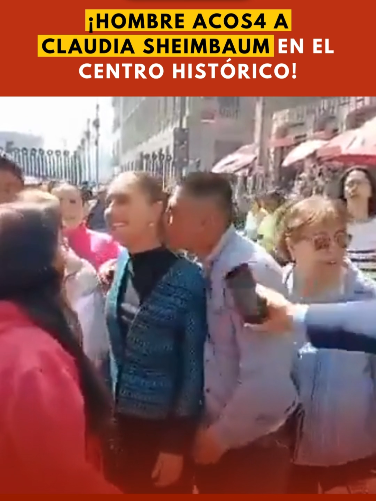En el corazón del Centro Histórico de la Ciudad de México, la presidenta Claudia Sheinbaum vivió un momento que nadie esperaba: mientras saludaba y se tomaba fotos con ciudadanos, un hombre invadió su espacio personal… abrazó por la espalda, intentó besarla en el cuello, y las cámaras lo captaron todo. ¿Qué tan preparada está su seguridad? ¿Y qué dice esto de nuestra cultura ciudadana? #ClaudiaSheinbaum #ClaudiaSheinbaumPresidenta #Presidenta #México #videoviral #contenidoviral #fyp  #paratiiiiiiiiiiiiiiiiiiiiiiiiiiiiiii #Noticias