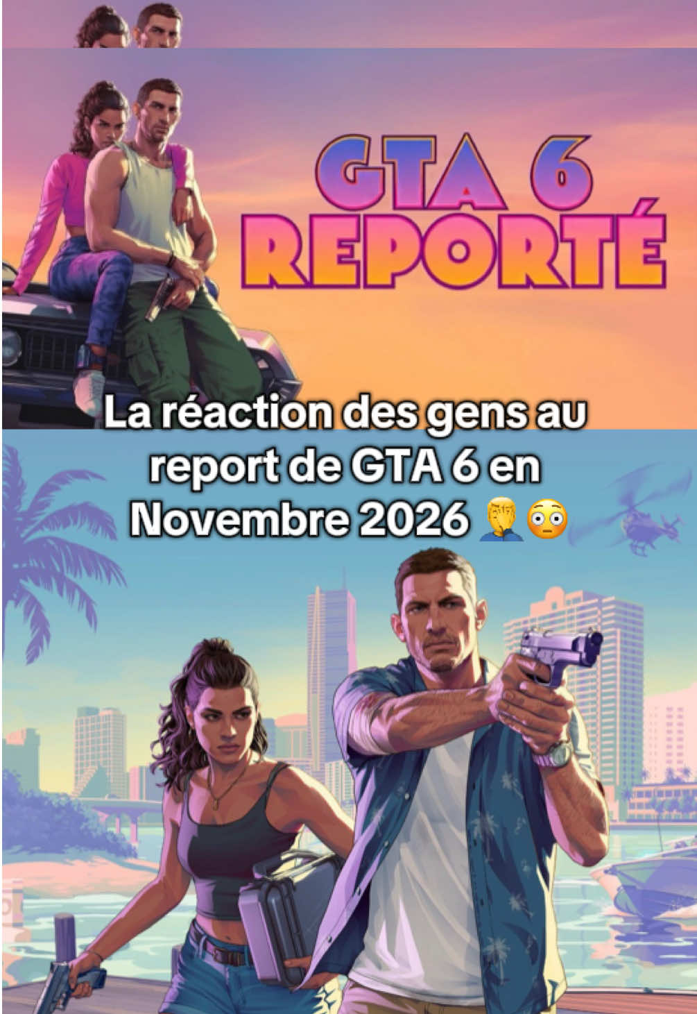 GTA 6 est encore reporté 🤦‍♂️😳#reaction #gta6 #report #mdr #tweeter 