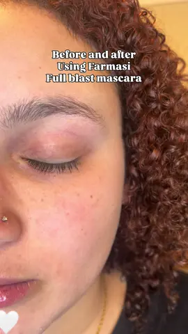 I’ll be honest I’m so messy with mascara no matter which one I use 😭 but this Farmasi Full Blast Mascara still gives that lifted, lengthened, and bold lash look every single time. 👏 The before (can’t even see my lashes when I look up in the beginning ) & after says it all full, fluttery lashes in seconds ✨ #fyp #farmasimascara #farmasi #makeup #mascarareview 