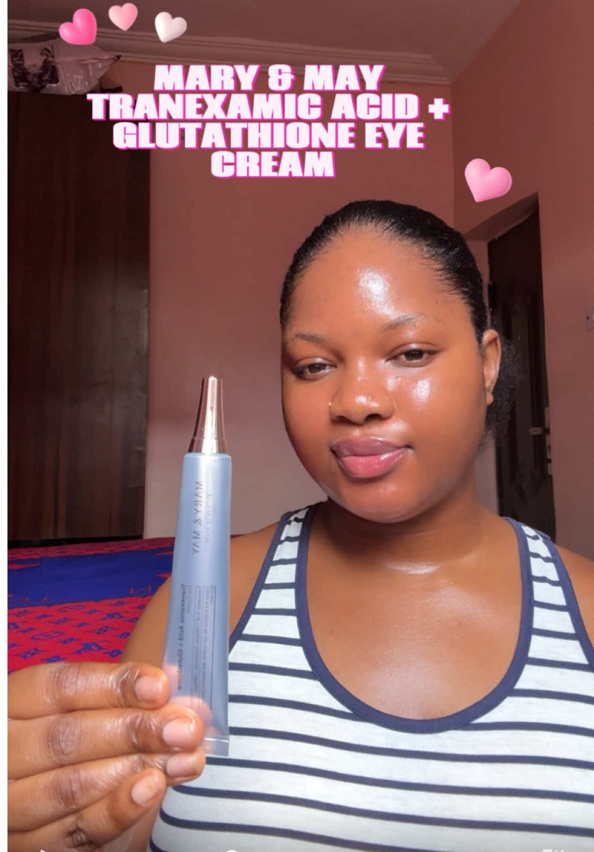 I used the Mary & May Tranexamic Acid + Glutathione Eye Cream — and trust me, it’s more than an eye cream! @Mary&May Official  #marynmay #marynmaypopchallenge #kbeauty #hyperpigmentation #glowingskin 