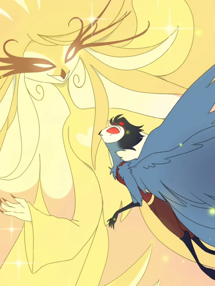 if stolas could speak to her he would  be healed 😭😭 #fyp #hazbinhotel #stolas #art #fypシ 