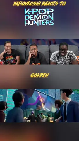 Golden #huntrix #reaction #yaboyroshi #rumi #kpopdemonhunters 