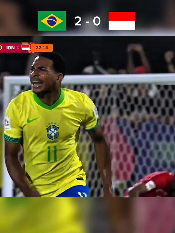 Garuda Muda Kalah Telak Dari Brazil, Tetap Semangat Garuda Muda.  #goals #VAIRAL #fyp #pialaduniau17  #timnasu17