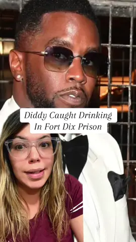 Diddy caught drinking homemade alcohol at Fort Dix prison! #fyp #pdiddy #diddy 