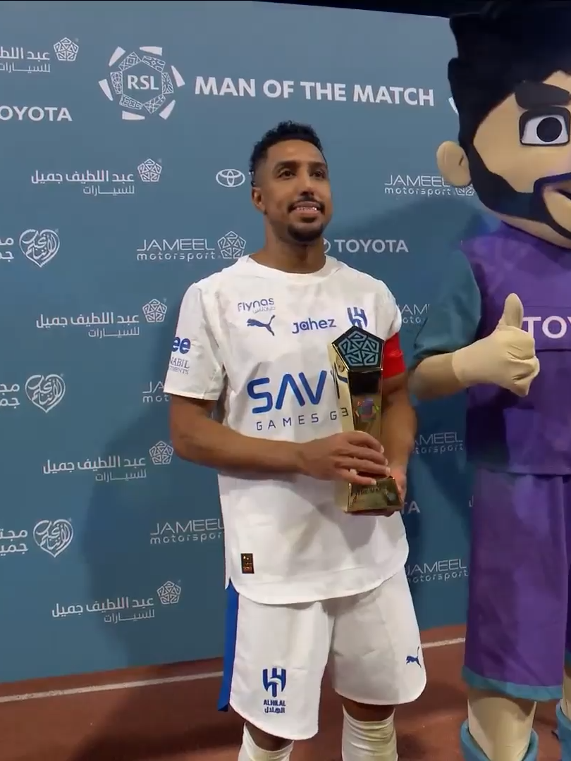سالم الدوسري يحصد جائزة رجل مباراة #النجمة_الهلال 🥇