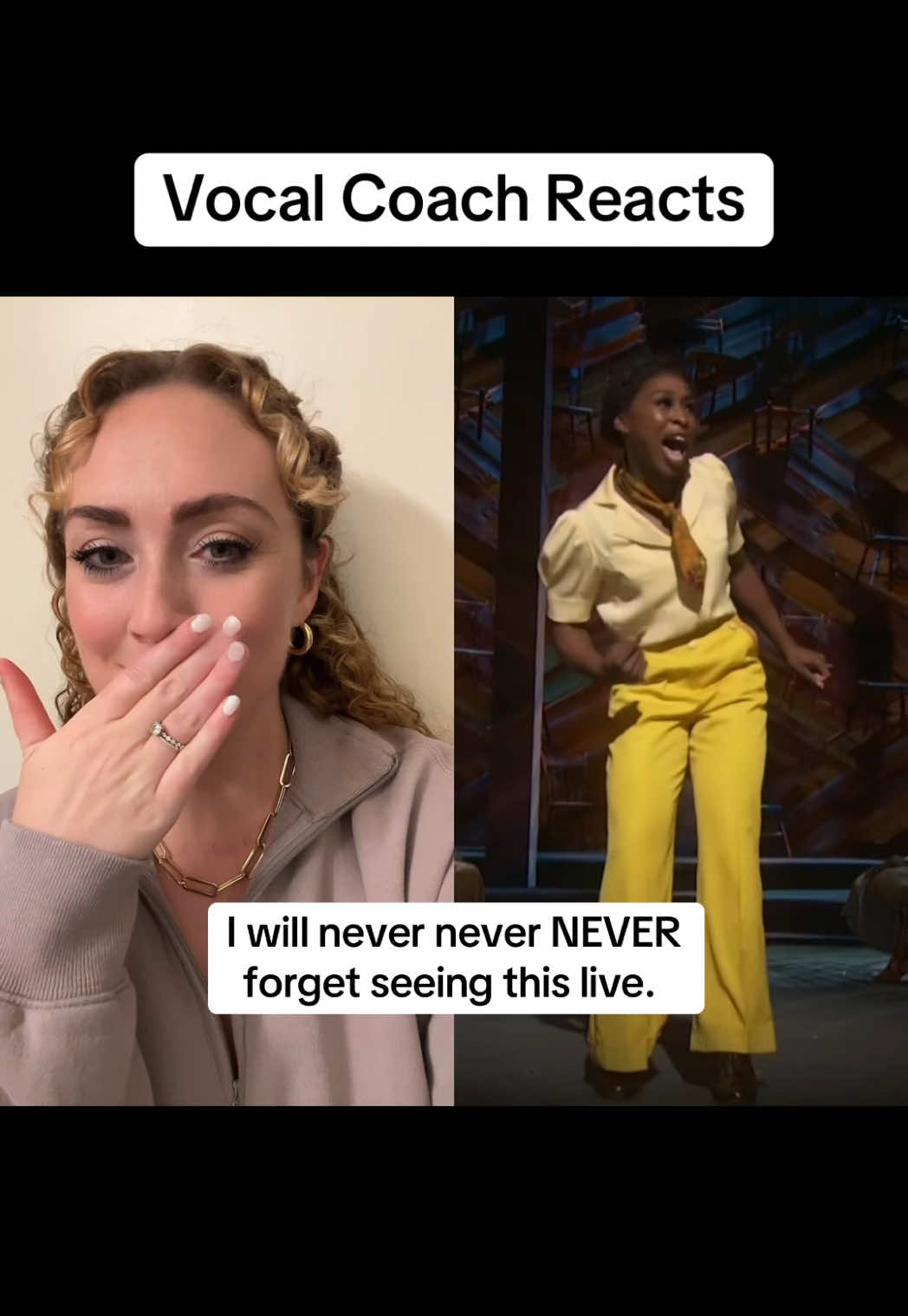 I knew her answer before she even said it. In honor of Wicked: For Good coming out so soon (omggg) let's take a moment for THE Cynthia Erivo in The Color Purple 🤭 —— #wickedmovie #wickedforgood #cynthiaerivo #defyinggravity #vocalcoachreacts 