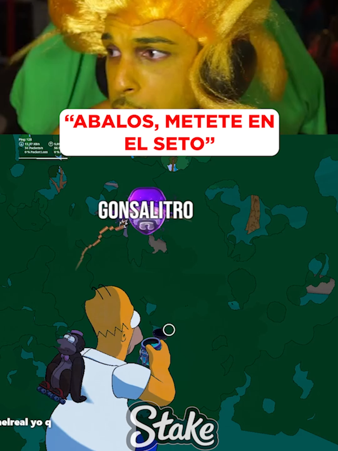 ABALOS, METETE EN EL SETO! #pereira #gorilon #fortnite #thegrefg #lossimpson #twitch #kick