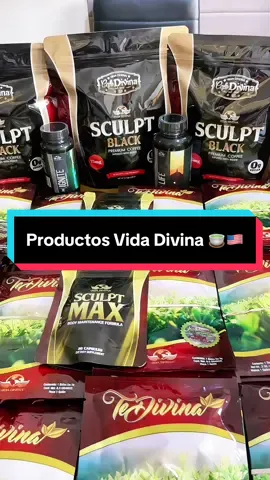 Productos Vida Divina 🍵🇺🇸#tedivina #cafe #peru 🇵🇪#sculptblack #enviosgratis 