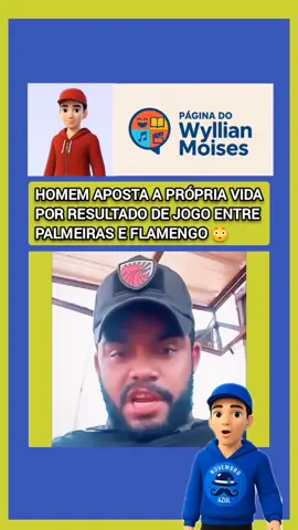 homem aposta a própria vida por resultado de jogo entre palmeiras e flamengo Reginaldo da Silva pereira bravo segurança #noticias #noticia 