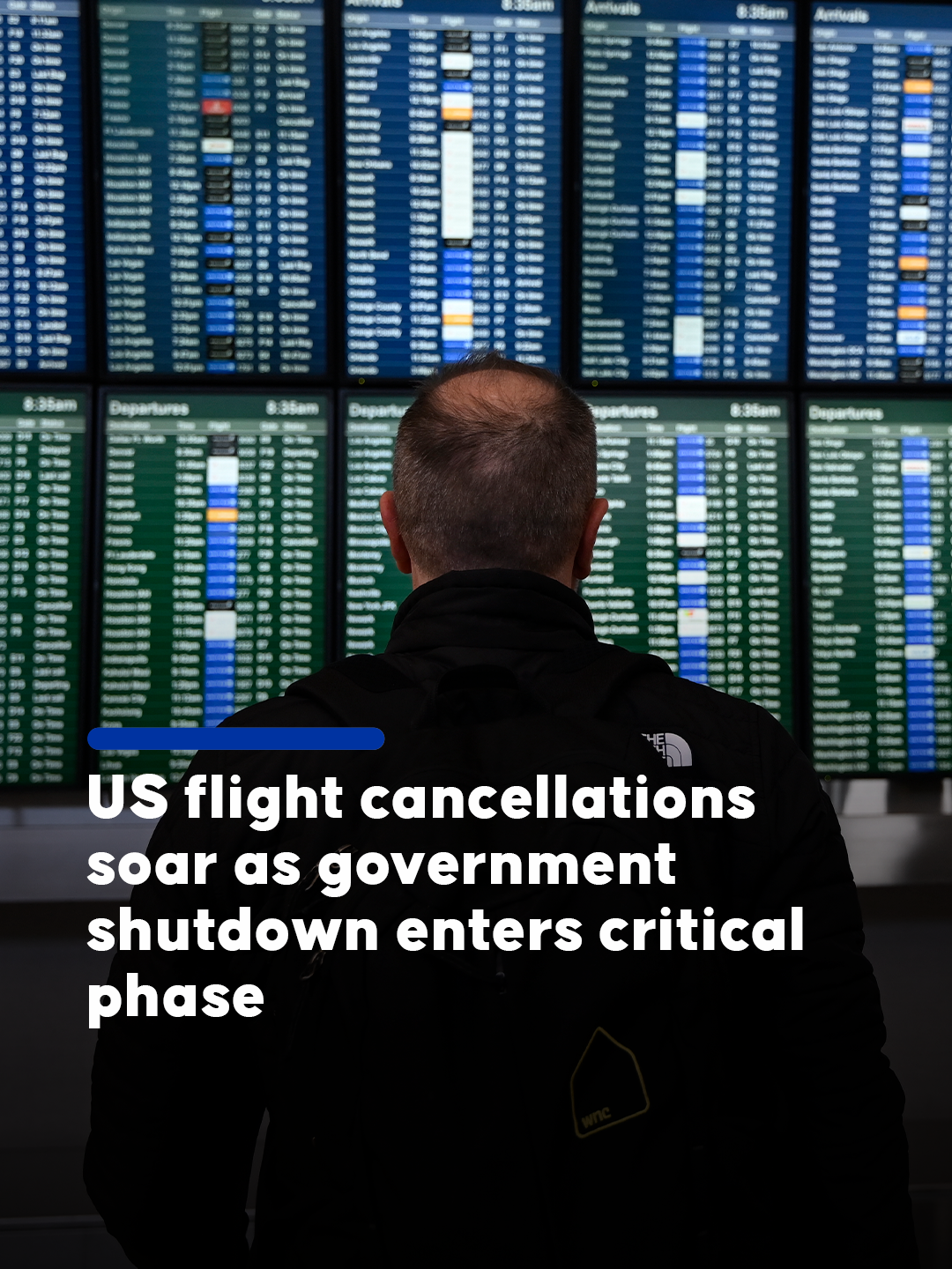 ✈️ Flights across the US began collapsing as the government shutdown entered its longest stretch, forcing major airlines to cancel hundreds of routes ⚠️ FAA ordered a 4% flight reduction due to staffing shortages, warning it could rise to 10% next week 🛑 Delta, United, and American Airlines each canceled over 150 flights Friday #delta #americanairlines #US #anadoluagency #anadolu