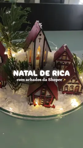Vila Natalina Mini Cenário Natal Decorativo🎄✨#natal #vilanatalina #fimdeano #festadenatal 