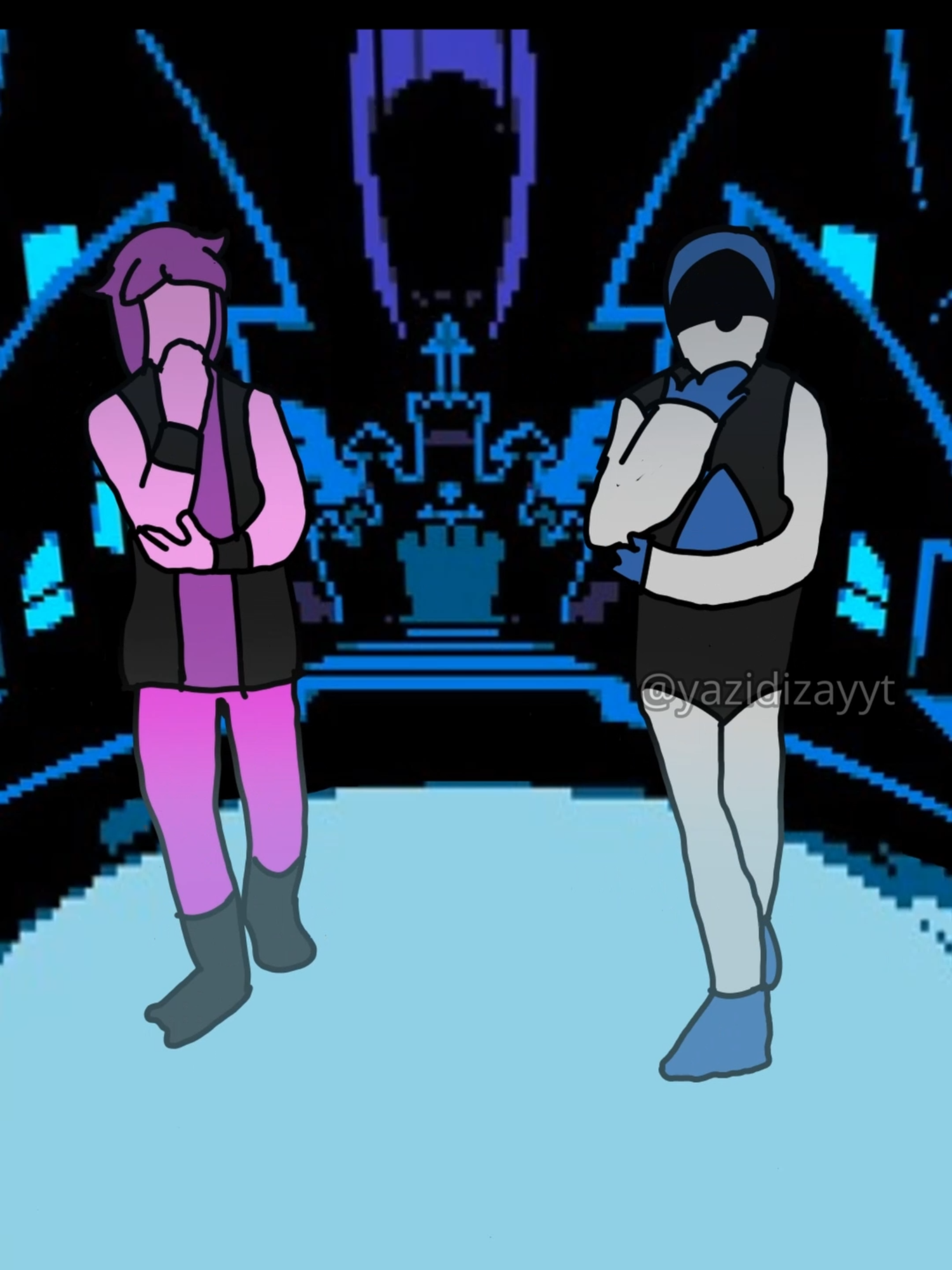 Hermano realmente me costo 2 semanas hacer esta rotoscopia de 15 seg xd #animacion #rotoscopias #rotoscopiaanimación #deltarune #susie #lancer #meme #humor