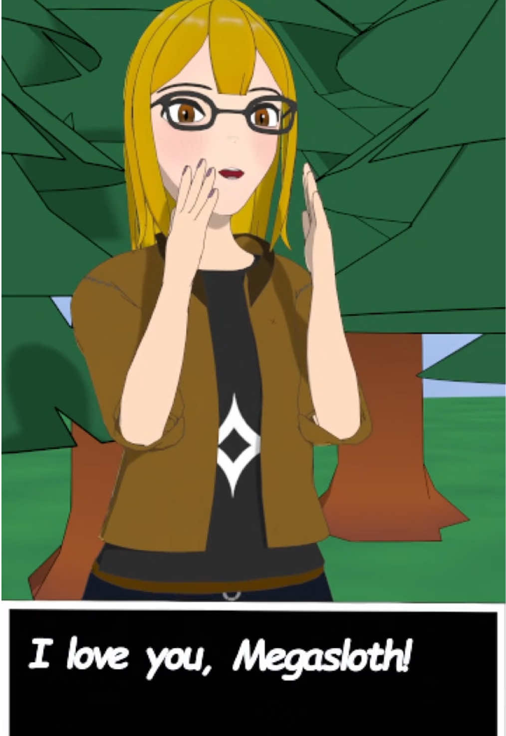 Trying to tame a megasloth - Rimworld Animation #rimworld #animation #blender #blender3d #art 