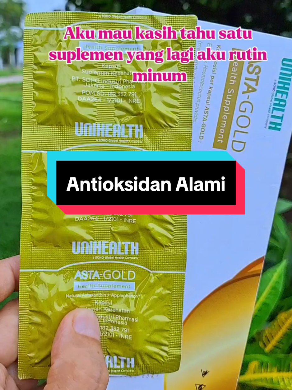 Asta Gold Astaxanthin Alami Suplemen Kesehatan Antioksidan Unihealth #AstaGold #AstaxanthinAlami #SuplemenKesehatan #Antioksidan #Unihealth 