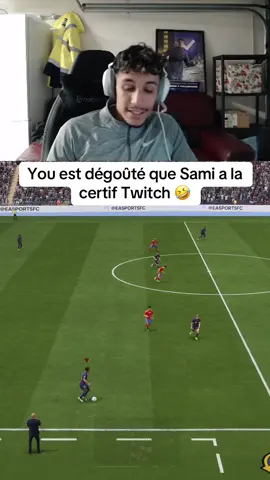 You est dégoûté que Sami a la certification Twitch 🤣🤣  (Twitch:Youladecadd) #youladecad #twitch #streamer #fifa #clips 