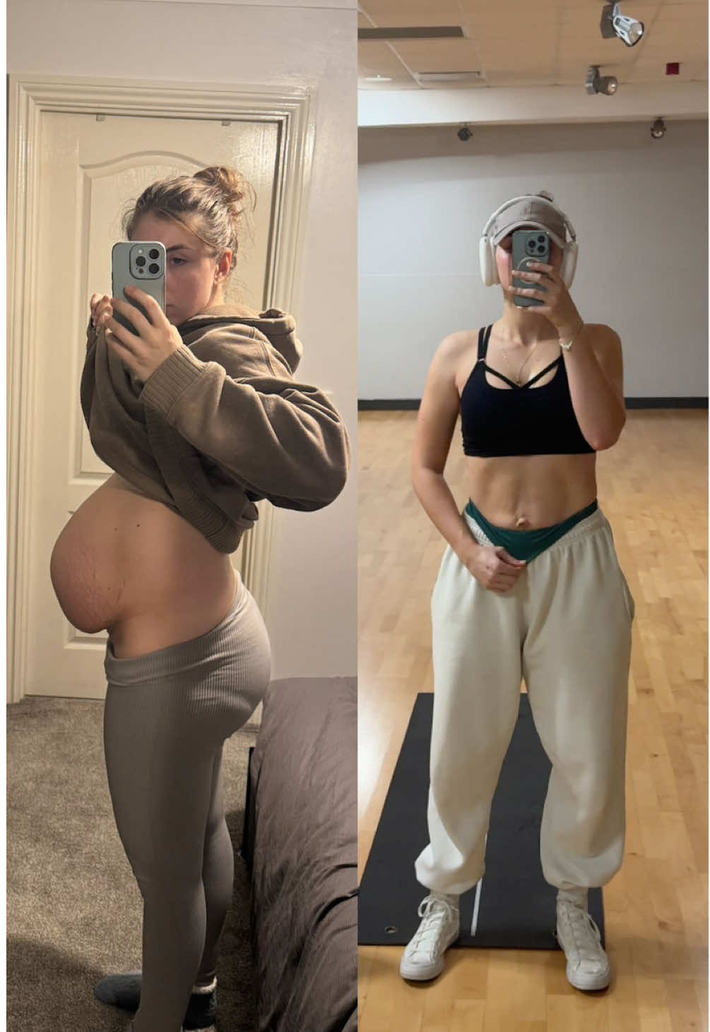 My postpartum body definitely has taken months of rehab but seeing results and going to see how much I can close the gap in my abs #postpartumbody #bodytransformation #postpartum #diastasisrecti #motherhood 