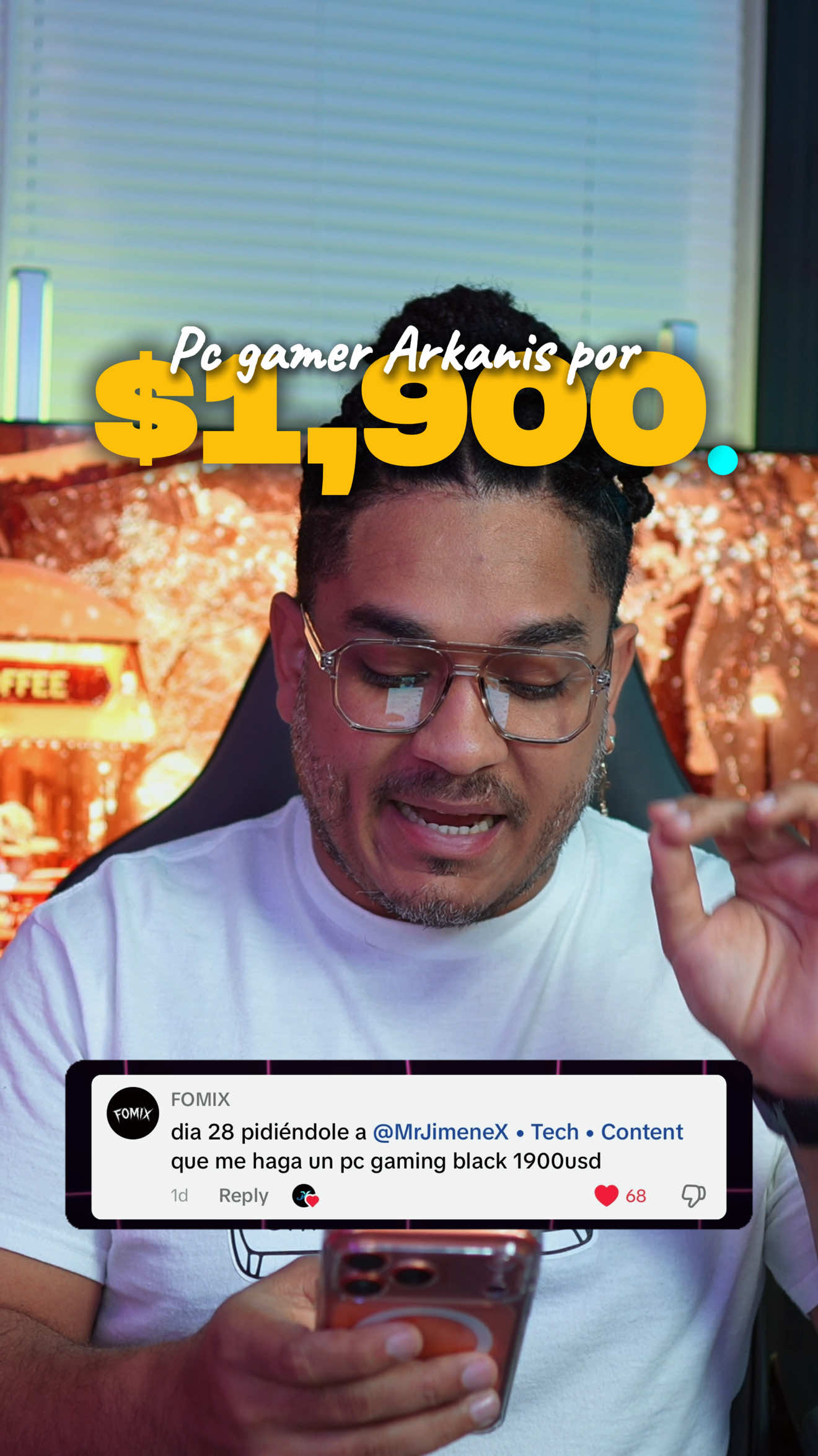 Replying to @FOMIX  Bro, este es el PC que estoy armando con ese presupuesto 💪 Una bestia compacta que no tiene nada que envidiarle a builds más grandes 👇 🧠 Componentes: Ryzen 7 9800X3D 🧩 ASUS TUF Gaming B850-PLUS WiFi ASUS TUF Gaming RTX 5070 12GB ⚡ 32GB Crucial Pro DDR5 6400MHz SSD WD_BLACK SN7100 2TB 🚀 be quiet! Pure Loop 3 – 240mm Fuente MONTECH Century II 850W Gold Lian Li O11D Mini V2 Flow 🖤 💬 Déjame en los comentarios qué cambiarías o mejorarías tú 🔧 #PCBuild #MrJimeneX #GamingBuild #Ryzen79800X3D #RTX5070