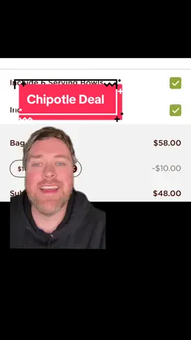 How to Score $10 Off at Chipotle (No Joke!) Family Meal Deal💰🌯 #ChipotleDeal #DealTok  #CheapEats