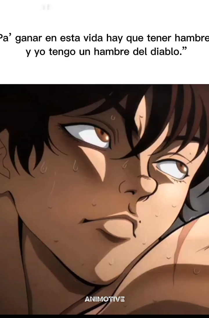 un hambre del diablo.. #baki #frasesmotivacional #motivacion #diciplina 