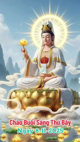 Nam Mô Đại Từ Đại Bi Quán Thế Âm Bồ Tát 🙏🙏🙏 Chào Buổi Sáng Thứ Bẩy, mến chúc các bạn cùng gia đình Ngày Mới tràn đầy năng lượng, luôn vui vẻ, hạnh phúc, bình an và gặp nhiều may mắn !