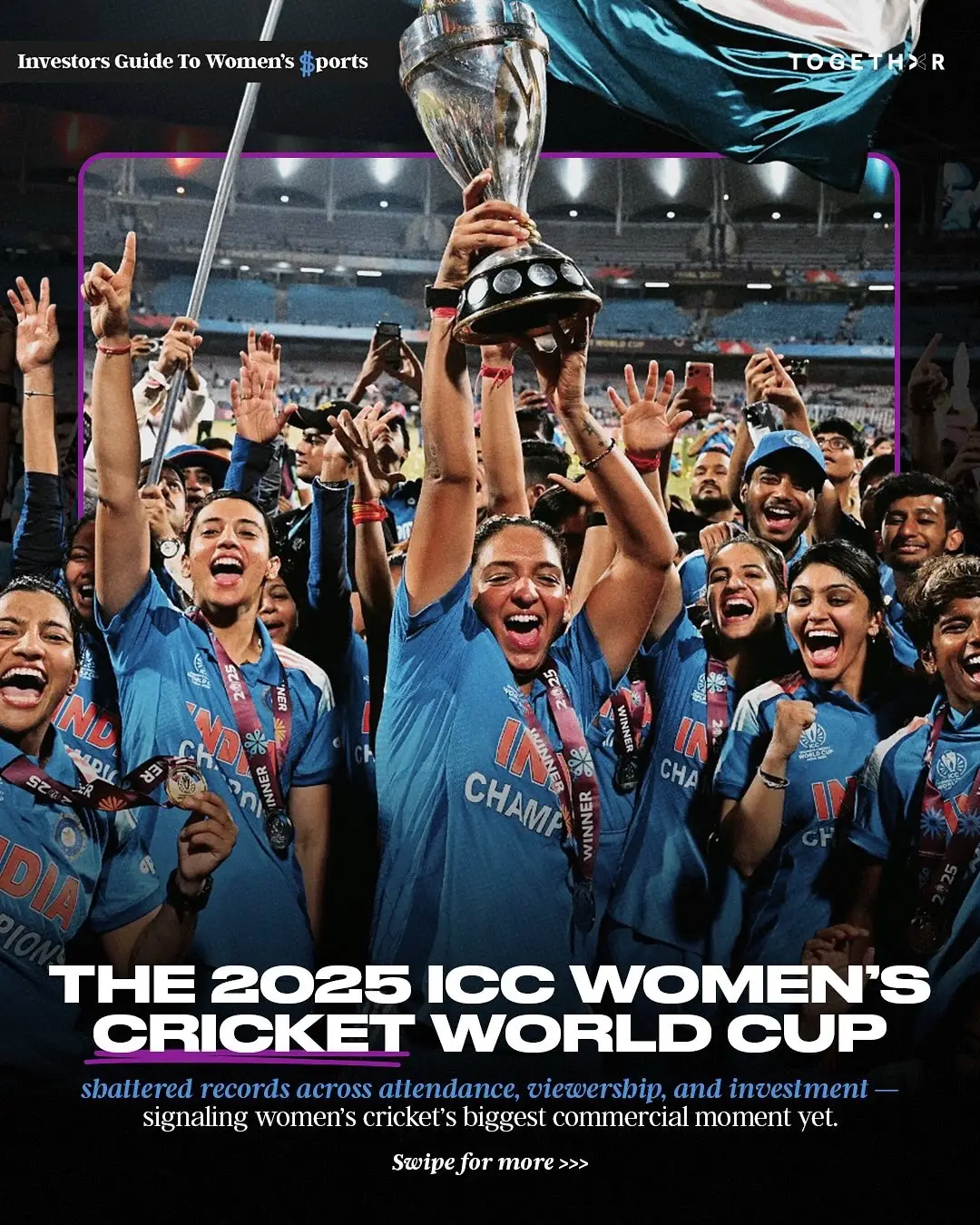 2025 was the biggest year for women’s cricket yet— And it’s still just the beginning 🙌 #sportsbusiness #cricket #icc #icccricket #cricketworldcup 