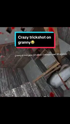 crazy trickshot on granny! #granny #funny #vr #mlg #fyp 