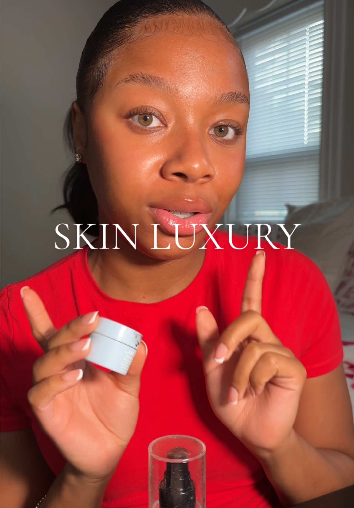 4 skin products that SECRETLY CHANGED my SKIN game. My skin products that I swear by! And if I didn’t do anything … don’t say I neva told you morning💋 All products are linked in my Amazon Storefront. PRODUCTS USED:  @EcoTools dry brush  @CeraVe hydrating toner  @DanessaMyricksBeauty blurring balm  @elfcosmetics setting spray  @laneige_us water bank  #skinluxury #smoothmakeup #texturedskin #makeup #skincaretips 