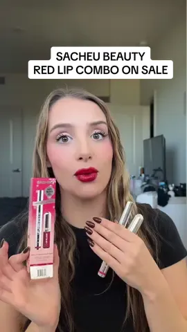 Brand new @SACHEU Beauty US holiday red lip kit is on sale!❤️💋 #sacheu #lipstain #redlipstick #redlips #sacheubeauty 