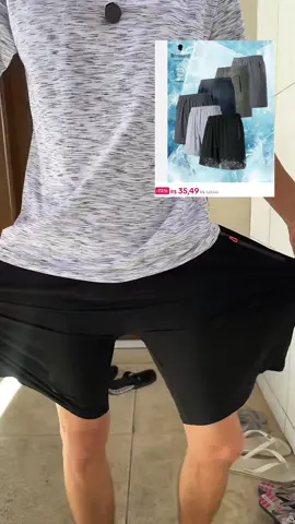 Estes calções possuem secagem rápida, ideal para desporto, fitness, uso doméstico e caminhadas. #tiktokshop #tiktokbrasil #blackfriday #fyp 