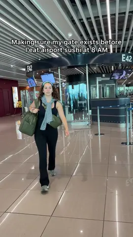 Why does sushi at 8am suddenly become normal at the airport 