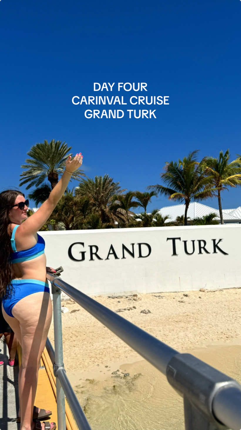 day 4!!!! grand turk was SO BEAUTIFUL. we stayed in the water all day so i didn’t film much but it was the best 😍 im ready to go backkk #fyp #foryou #carnivalcruise #travel #grandturkisland 