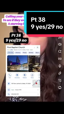 First Baptist Church in Dallas TX would not help feed a starving baby and hung up on me. #fyp #fypシ #fypシ゚viral #testingyourchurch #church #faith #religion #baby #hungrybabytest #viral #trending #tiktok #capcut #duet #nikaliemonroe #testingyourfaith #community #testingyourheart #churchtiktok #viralvideo 