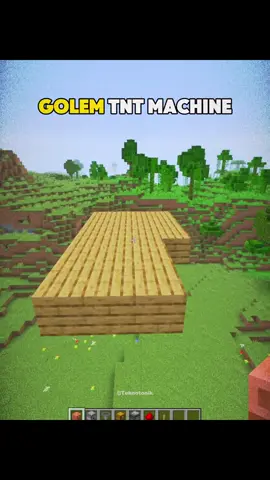 Minecraft Golem TNT Machine Moment fyp gak ya?  #minecraftbuild #minecraftbuilding #minecraftindonesia #Minecraft 