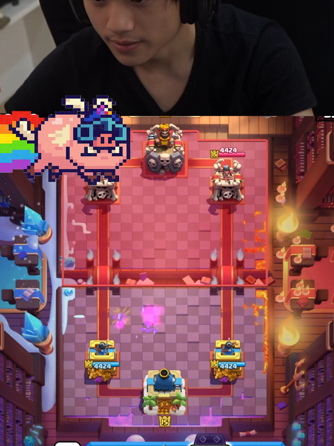 Relâmpago predictzinho com os porcos voadores evoluídos ta pesado em #atchiin #clashroyalebr #clashroyale #atchiinwu