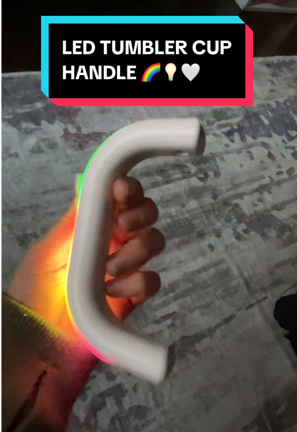 Sip in style 💅✨ This LED tumbler handle lights up your drink and your vibe — because who said hydration can’t be glam? 💖 • #LEDTumbler #TumblerHandle #GirlyDrinkware #TikTokMadeMeBuyIt #AestheticCup