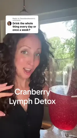 Here is the recipe for the cranberry juice that unclogged the fat in your lymphatic system. You can add some sweeten of choice if you desire. #lymphaticdrainage #fat #wellness #lymphatic #detox 