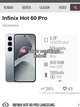 kapan ya kebeli nya🥀#infinixhot60pro #fyppppppppppppppppppppppp