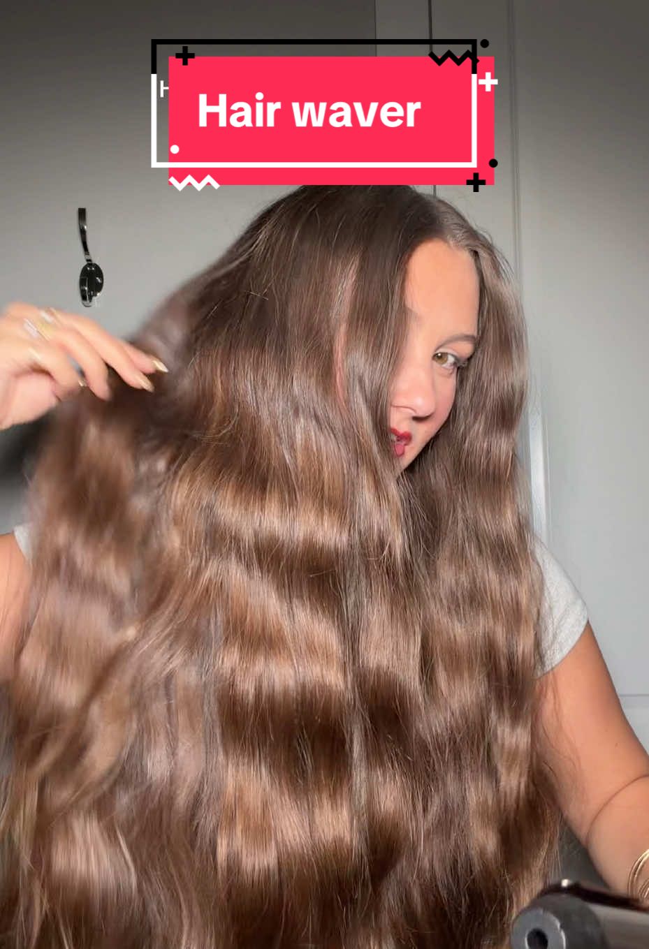 The best quality & gives the most effortless hairstyle💅 @langehair #hairwaver #crimper #hairstyle #wavyhair #mermaidhair 