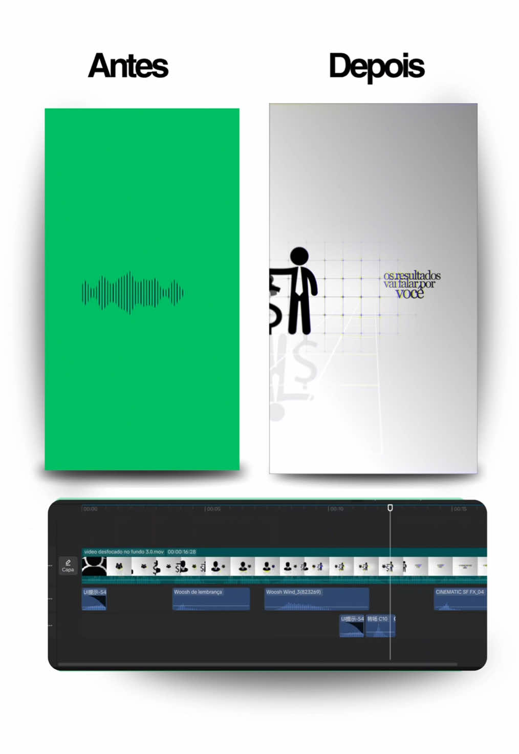 Quer aprender edição de vídeo mesmo sem nunca ter editado nada? Aprenda comigo meu estilo de edição que atrai clientes todos os dias  #EdiçãoDeVídeo #AntesEDepois #aftereffects #alightmotion #videoscriativos 