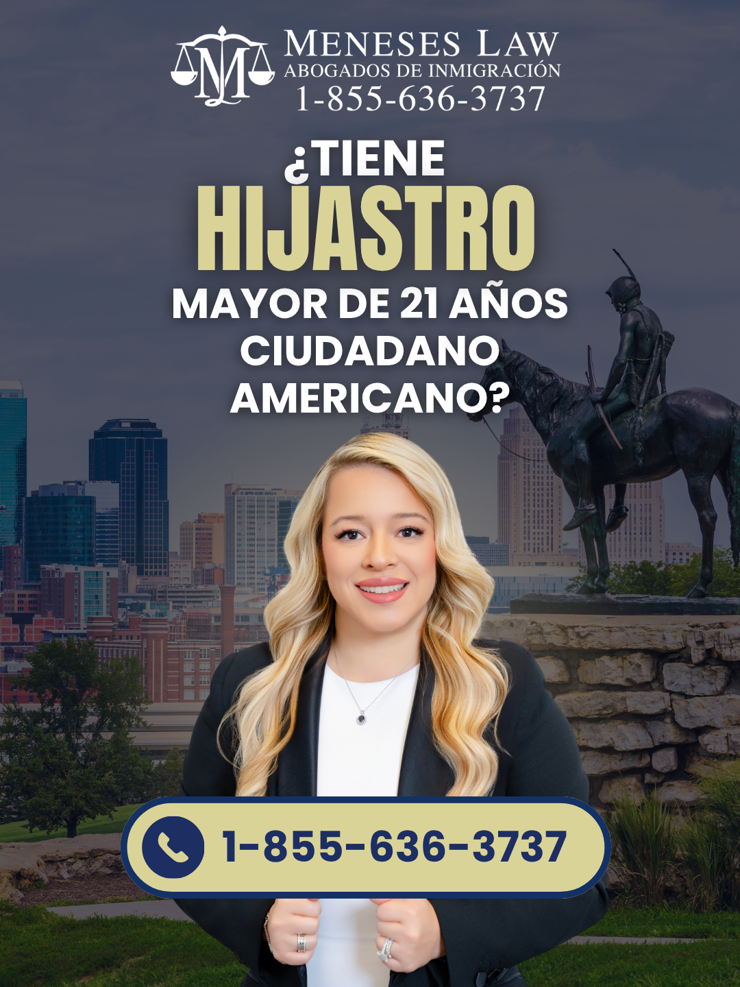 📑 Su hijastro ciudadano podría ayudarle a arreglar. ✨🇺🇸Dedicados a Resultados!🇺🇸✨ 🗣Permiso de trabajo! 🗣Residencia! ✅¿Casado o divorciado de un ciudadano? ✅¿Tiene hijo ciudadano mayor de 21 años? ¡Llámenos! 📞1-855-MENESES ☎️1-855-636-3737 Estamos a sus órdenes todos los días de 7am a 10pm CT para agendar su consulta. Estamos a sus órdenes todos los días de 7am a 10pm CT para agendar su consulta. #abogadadeinmigracion #abogadameneses #meneseslaw #CambiandoVidas #abogada #inmigracion #permisodetrabajo #htx #houston #residencia Les recordamos que toda la información vista en el video es general y no constituye consejo legal. Cada caso requiere una consulta personalizada con el equipo de Meneses Law. Este video no implica representación legal.