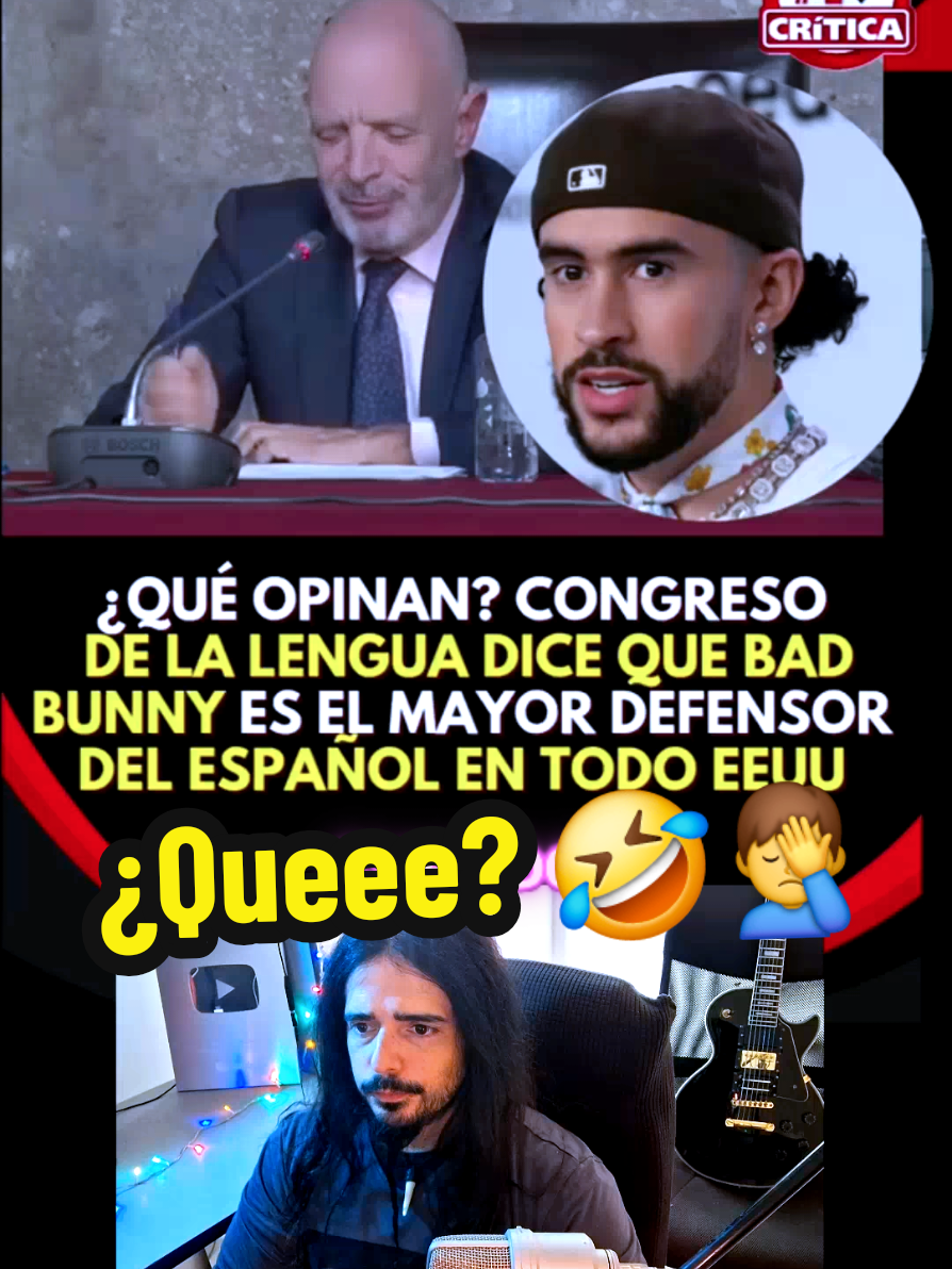 Nombran a Bad Bunny el Defensor del Idioma Español en Congreso de la Lengua #MoroSmylodon #musica #rock #musico #español 