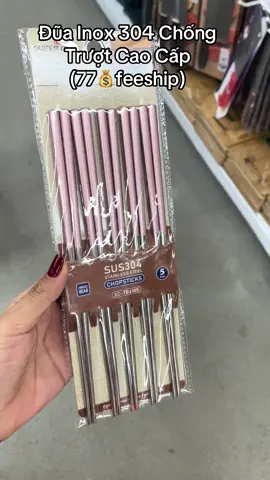 Đũa Inox 304 Chống Trượt Cao Cấp (77💰feeship)#TikTokAwardsVN #sănsale 