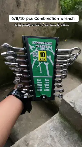 Bilhin mo na kasi magagamit mo talaga to kapag may aayusin #10pcswrenchtoolset #combinationwrenchset #heavydutytools #fyp 
