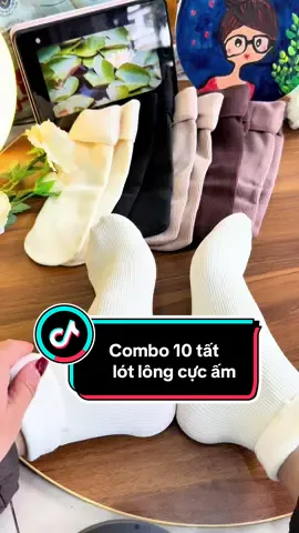 Combo10 đôi tất lót lông nỉ dày dặn, giữ nhiệt mùa đông dành cho nữ mẫu mới #ngatinkhosi #tatlotlongsinhnhiet #tatnulotlong  @Nga Tìn xin chào!  @Nga Tìn xin chào!  @Nga Tìn xin chào! #CapCut 