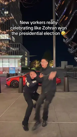 We really celebrating like he’s the new president 🤣 #zohran #newyorkcity #fyp  