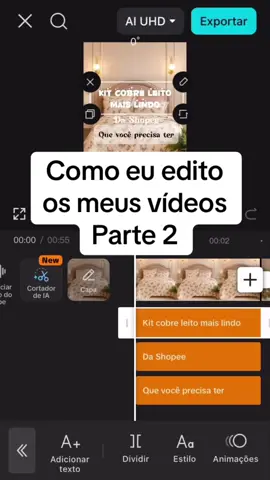 Como eu edito os meus vídeos parte 2 #shopeevideo #afiliadashopee #afiliadoshopee #afiliado #achadinhos 