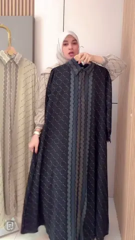 Malika Dress Gamis Kemeja Motif monogram #dres #dreses #drescantik #dresmurah #fyp 