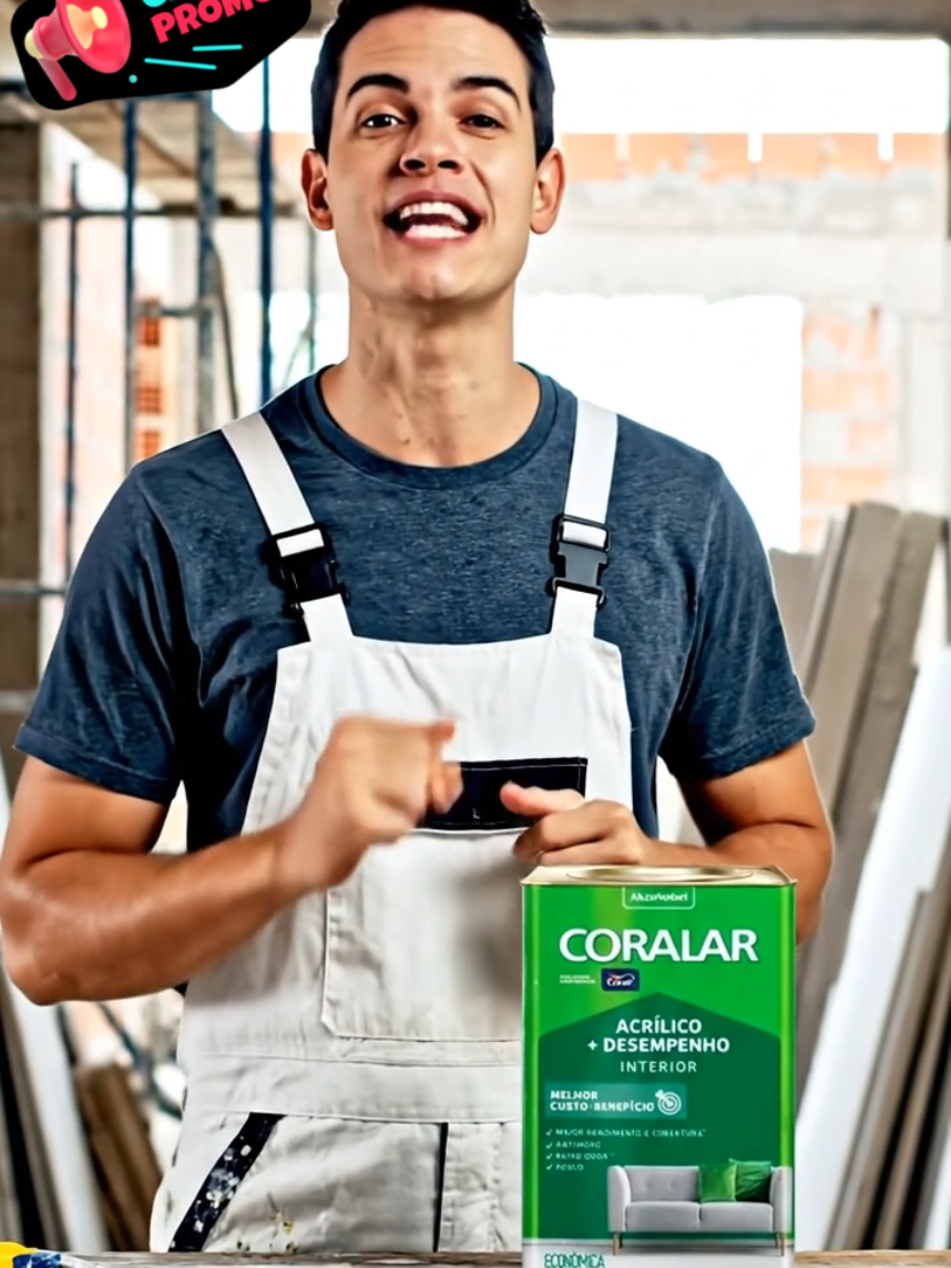 Coralar Tinta econômica 18 Litros fosca paredes Coral anti mofo acrílica interior várias cores. #tinta #construção #pintor #pintura #coral 